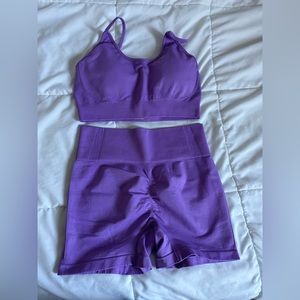 Tummy Control  Sports set violet Purple